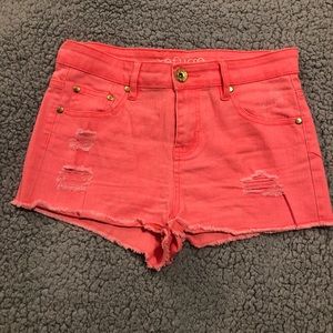 COPY - Hot pink high waisted shorts